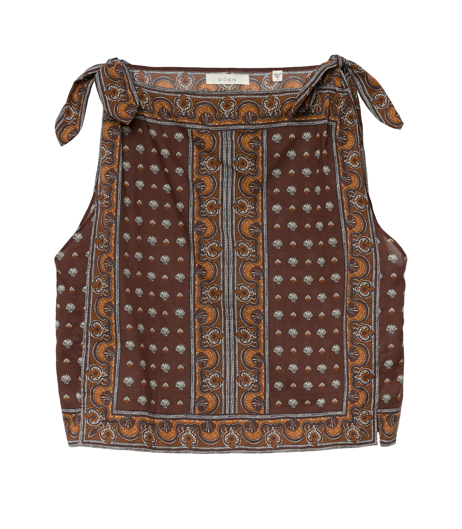 AMALIA TOP -- TERRE FOULARD DE LA MER - Image 4