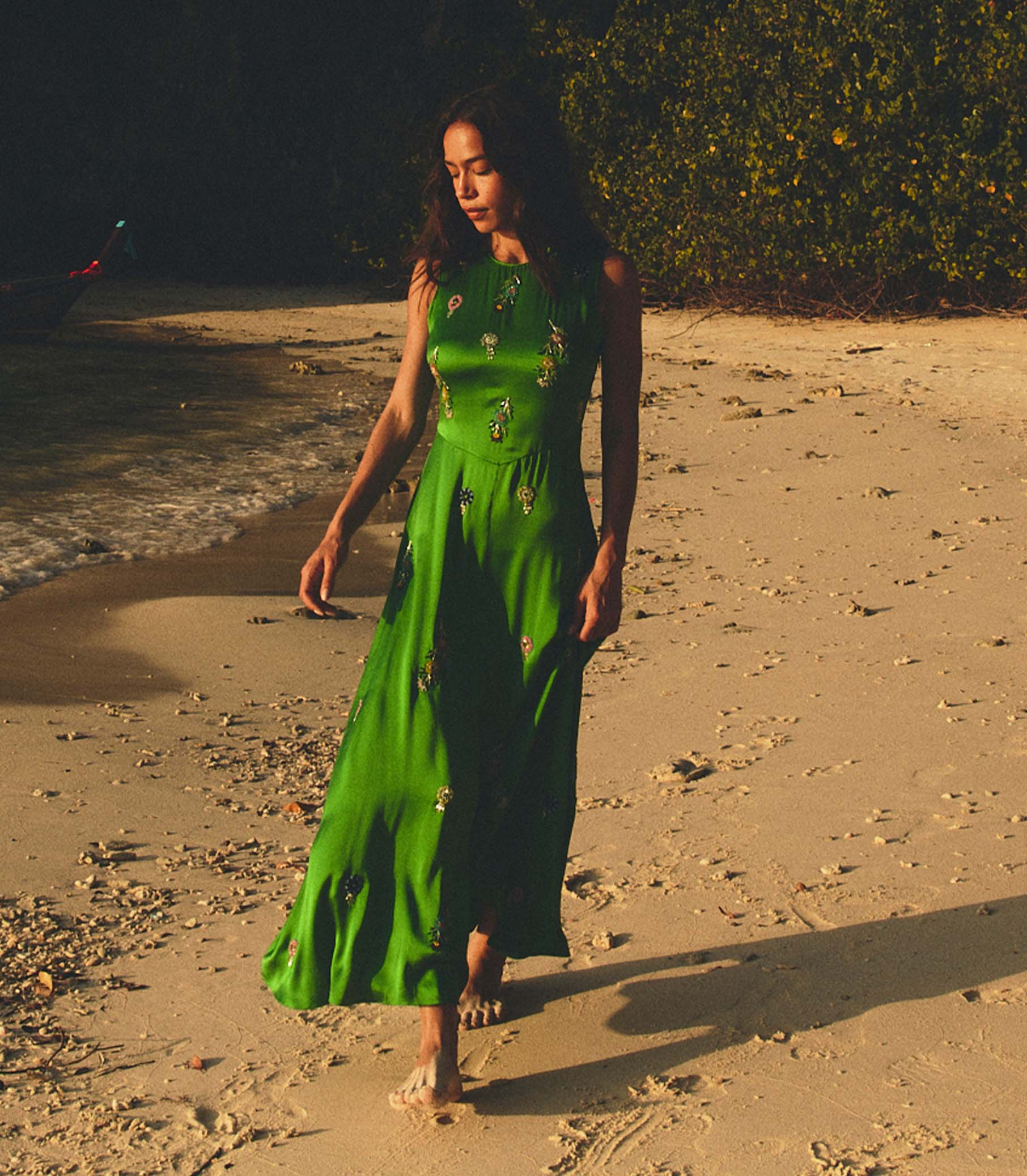 AMARI DRESS -- EMERALD - Image 3