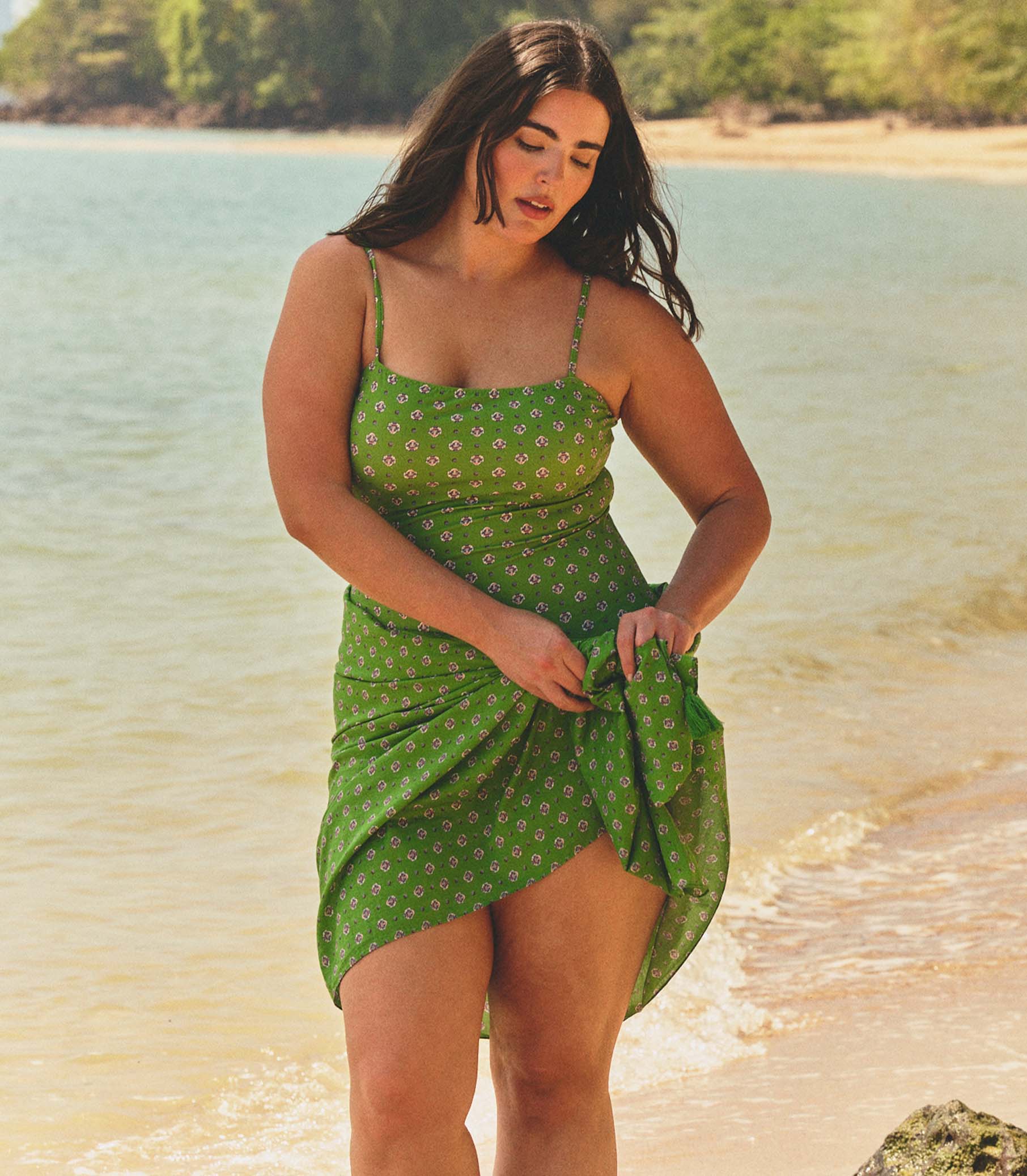 CASCAIS SARONG -- VERT CADIZ FOULARD - Image 6