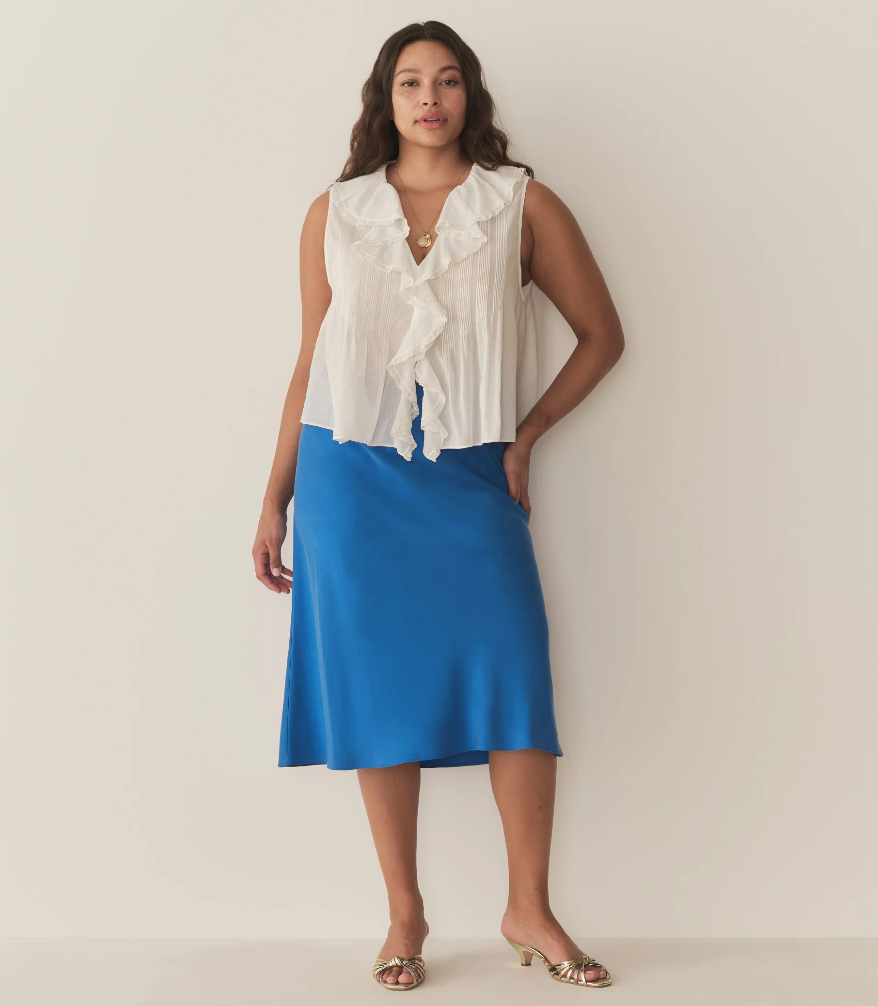 ELOWENA SKIRT -- BLUE TOURMALINE - Image 2