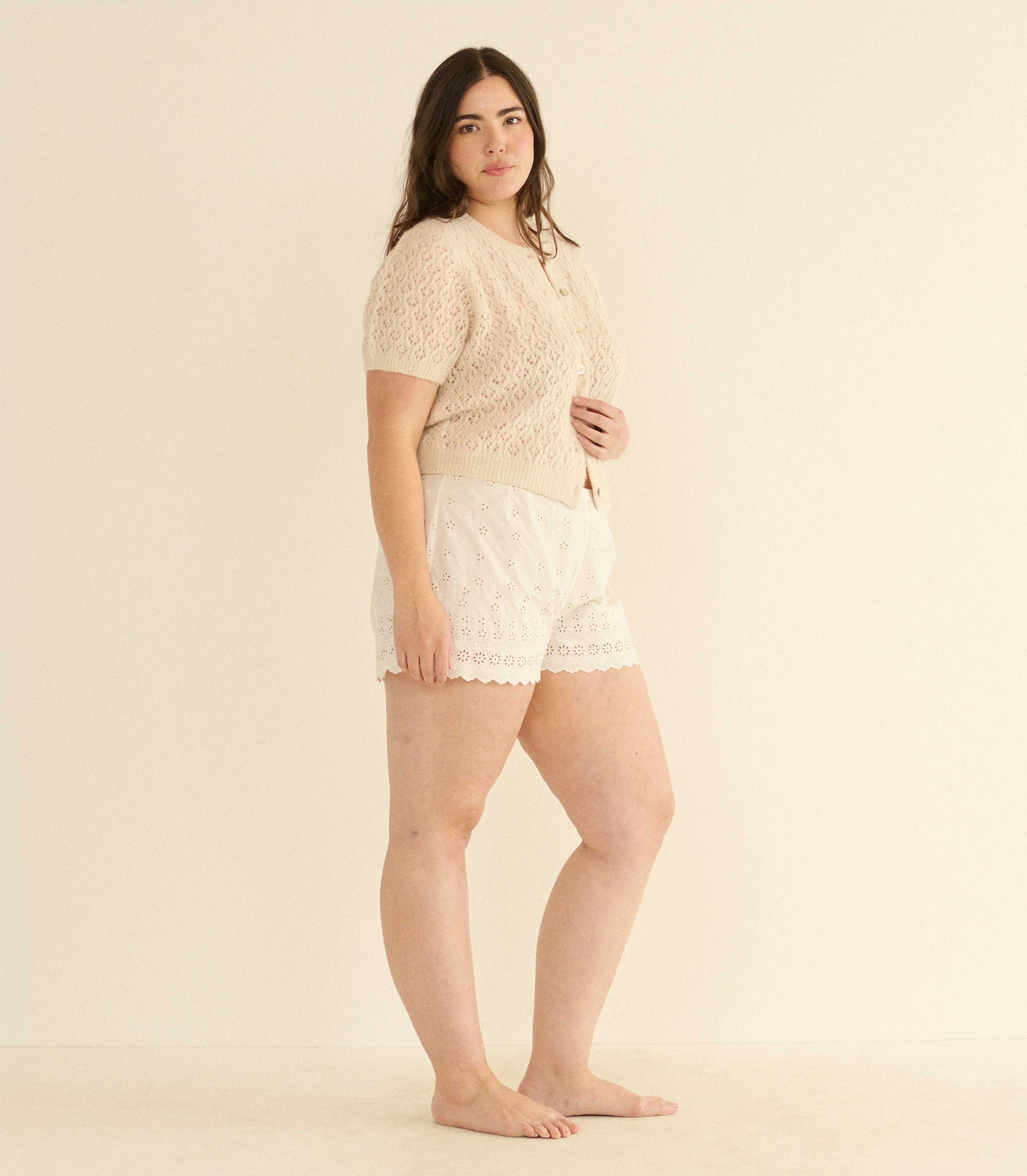 EVELYN CARDIGAN -- HEATHER DOGWOOD - Image 4