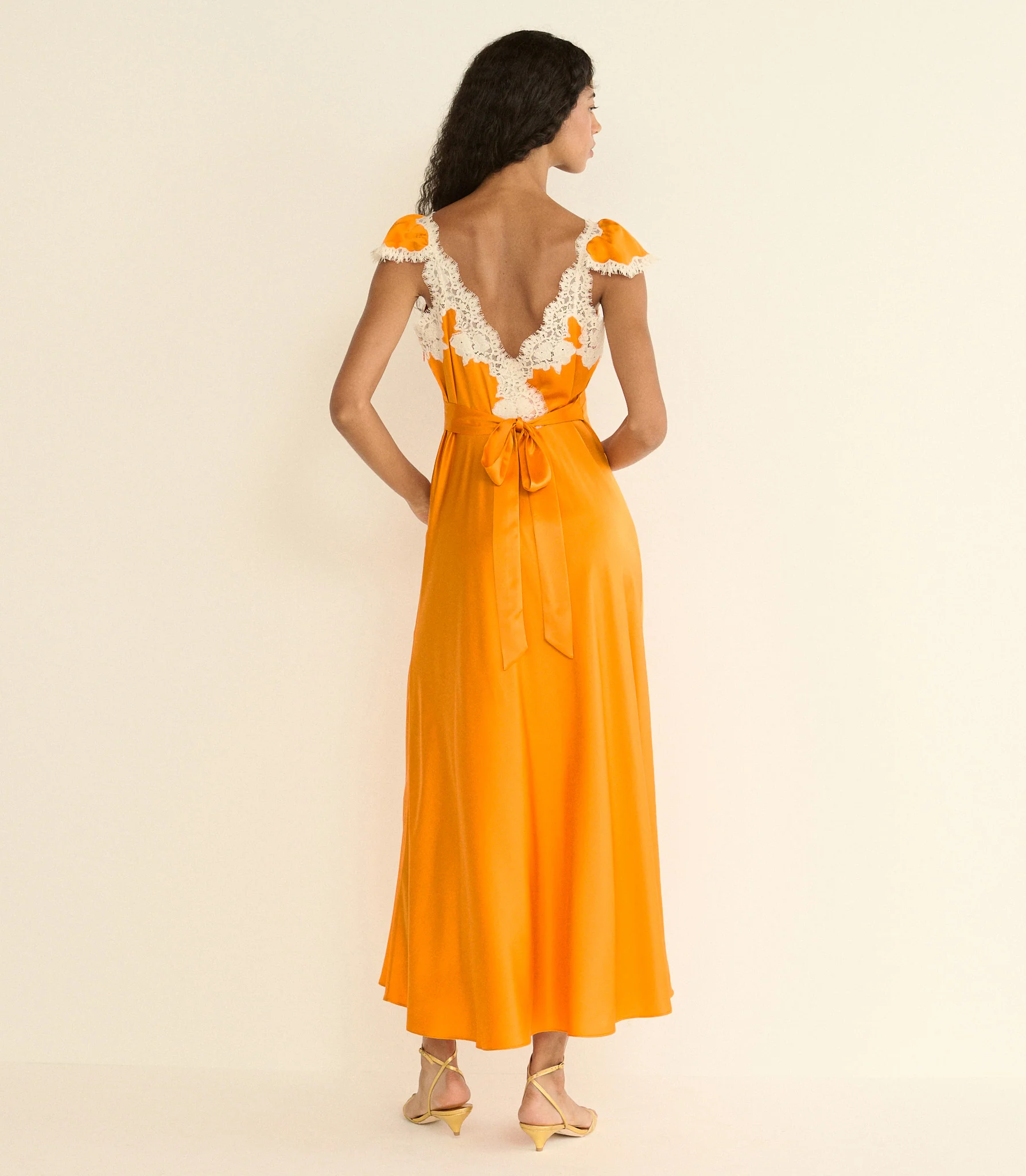 FIONA DRESS -- TANGERINE - Image 9