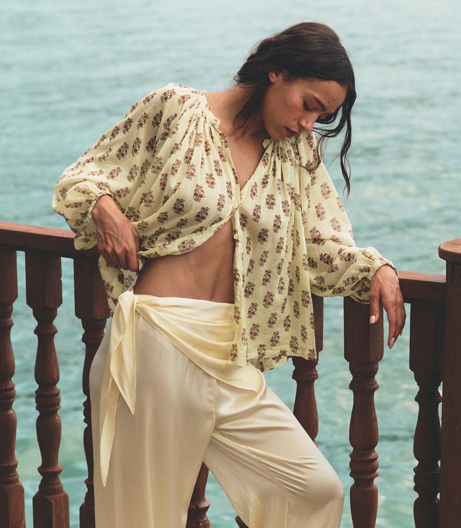 LAVON SCARF PANT -- VANILLA - Image 4