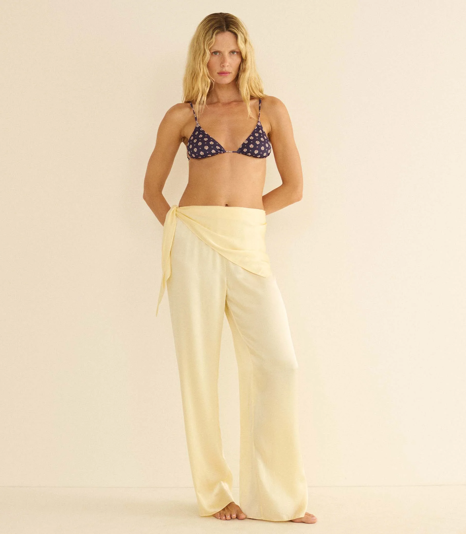 LAVON SCARF PANT -- VANILLA - Image 5