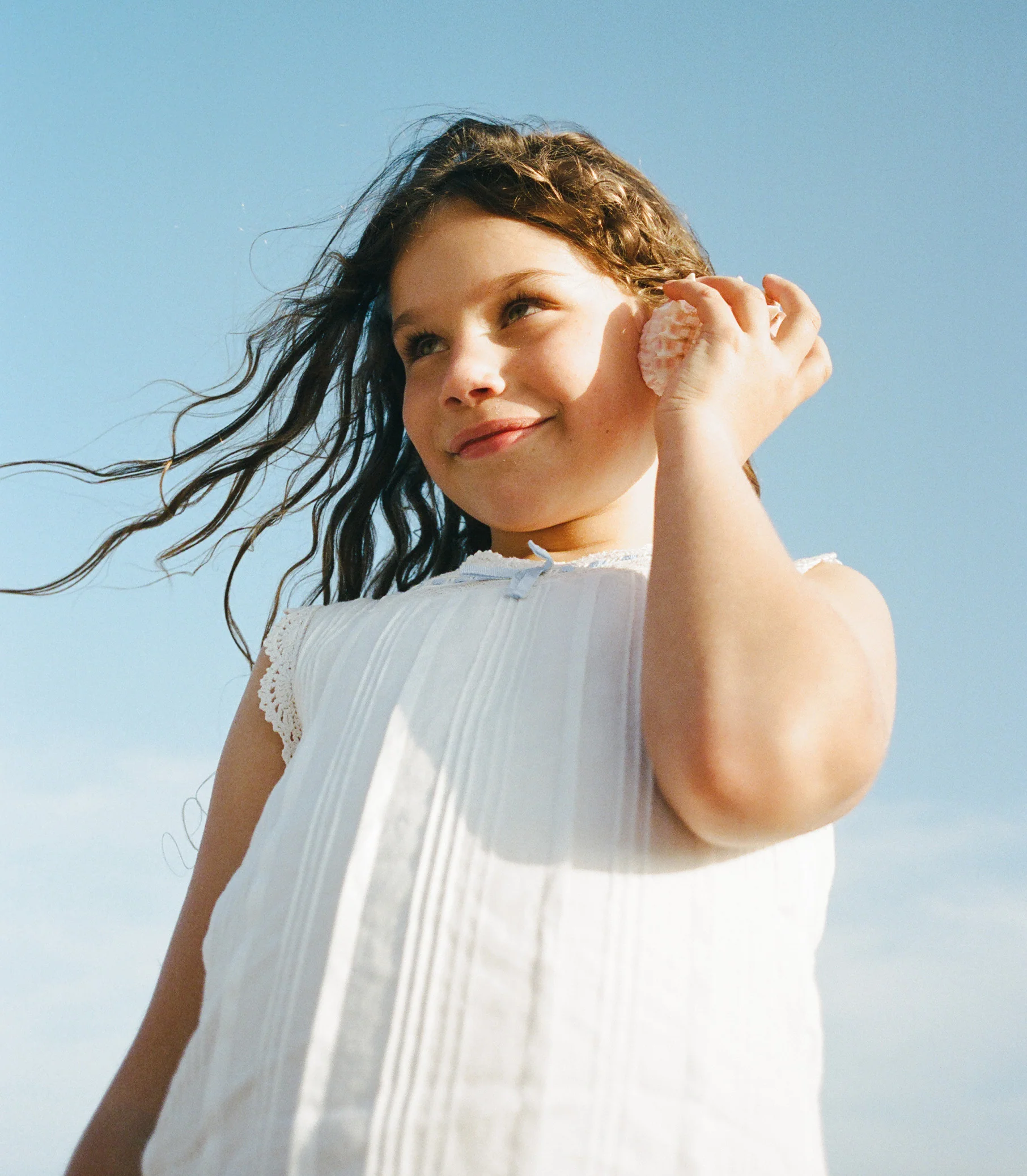 LITTLE HILDE DRESS -- SALT - Image 4