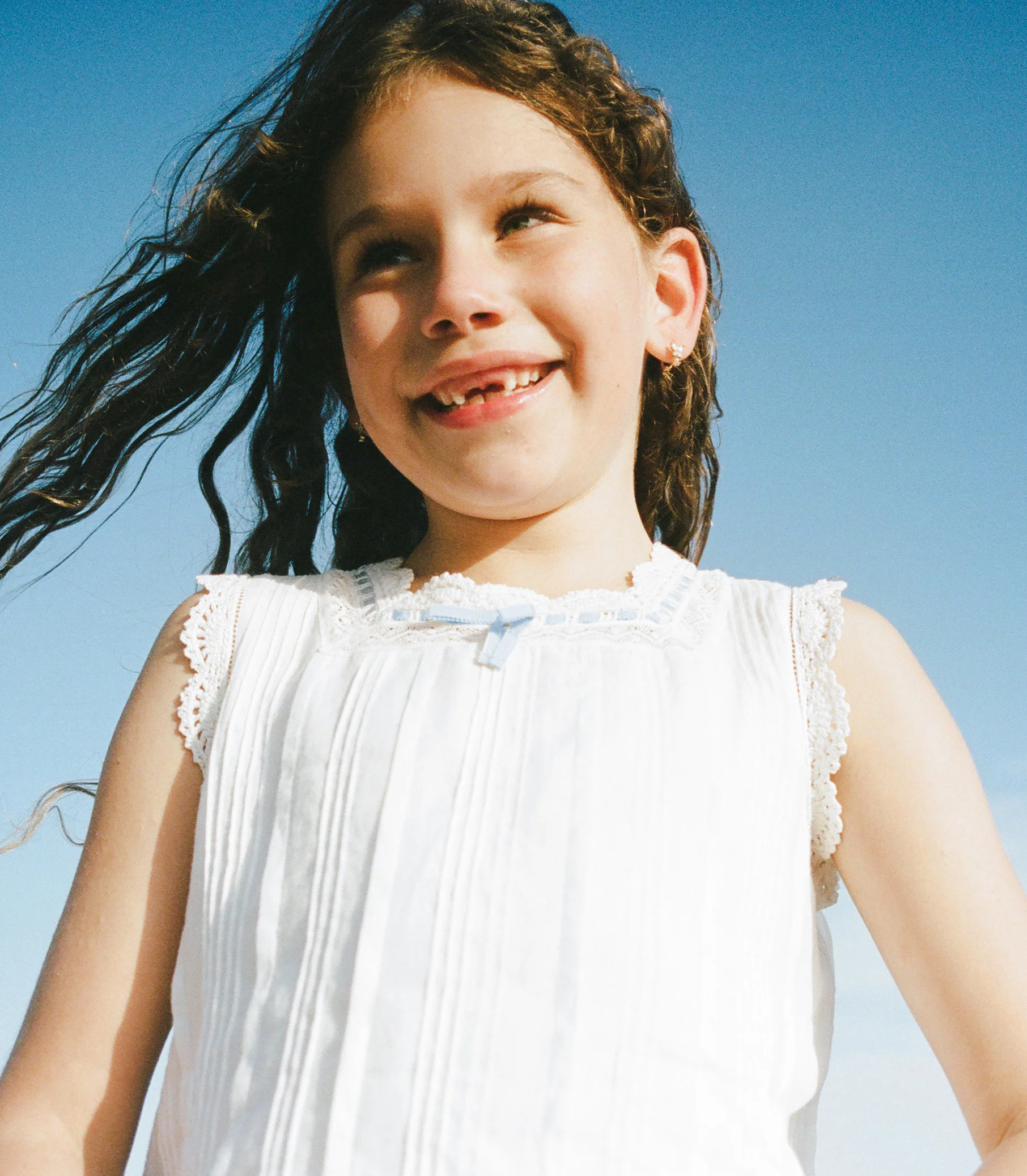 LITTLE HILDE DRESS -- SALT - Image 5