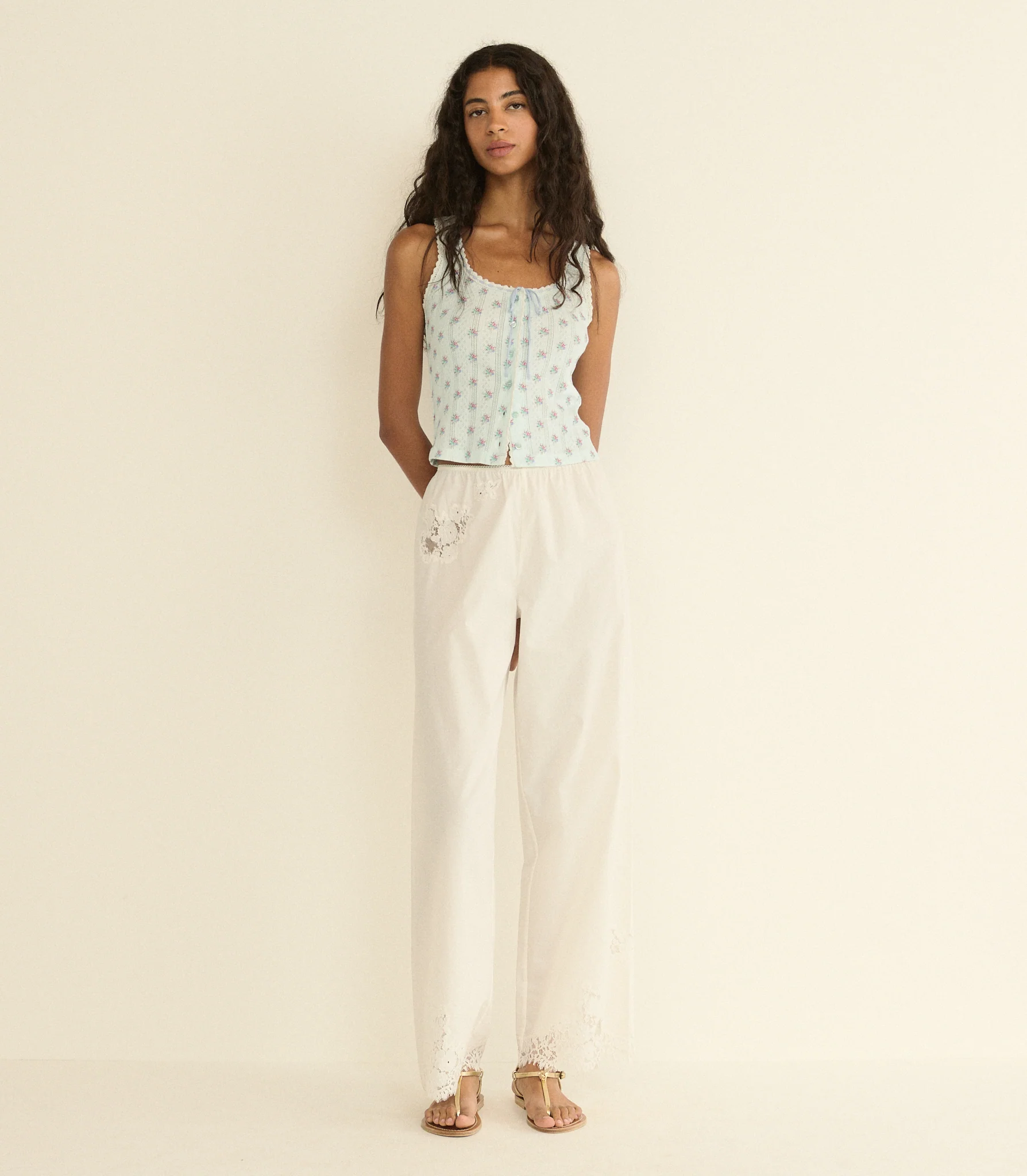 LOIS TANK -- SKY PETIT POSY CALICO - Image 3