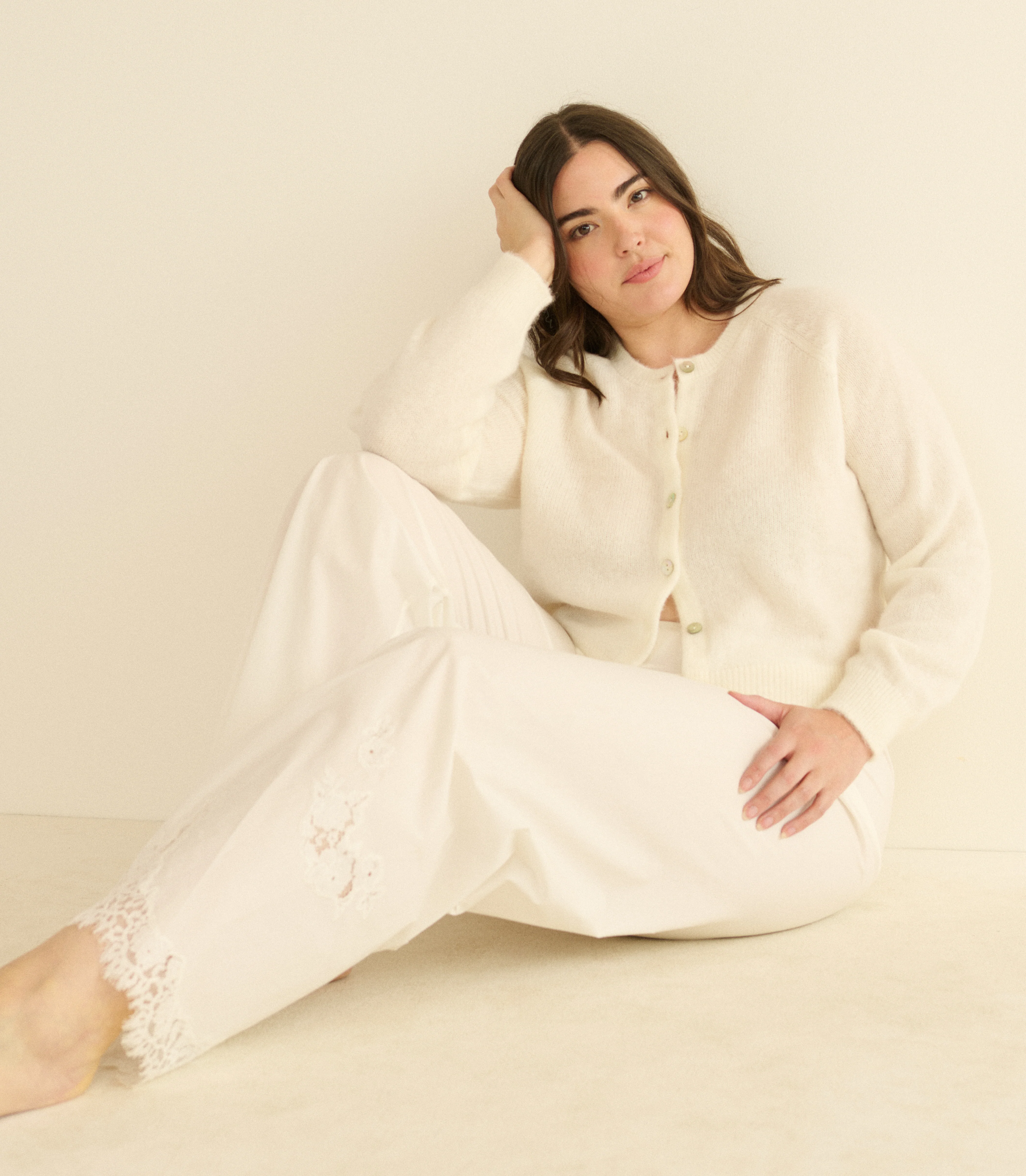 PETRA CARDIGAN -- IVORY - Image 5