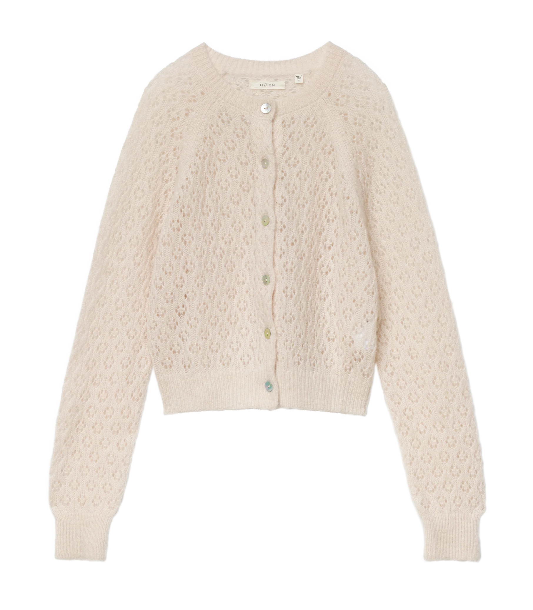 PETRA POINTELLE CARDIGAN -- HEATHER DOGWOOD - Image 5